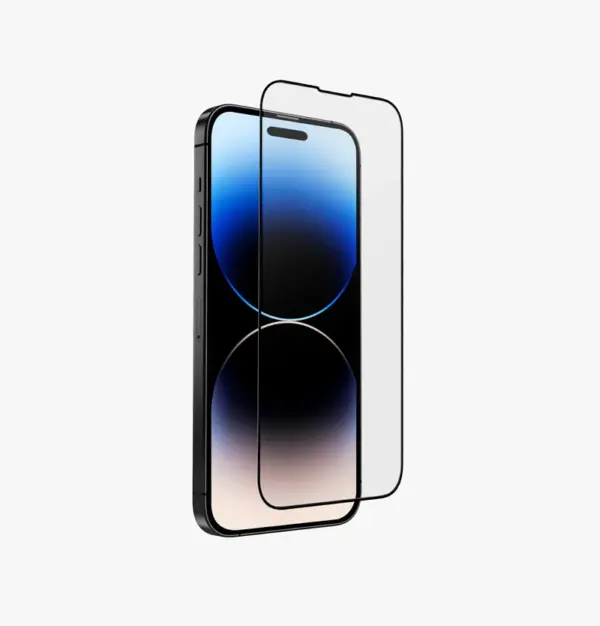 UNIQ OPTIX  TEMPERED GLASS SCREEN PROTECTOR WITH ENHANCED DURABILITY AND HIGH TOUGH SENSITIVITY FOR IPHONE 14 PRO | CLEAR
